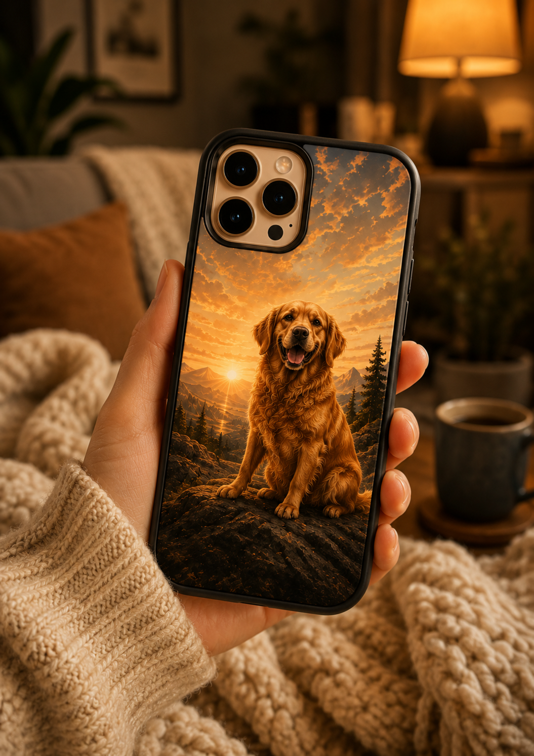 A personalized WagLife phone case featuring Cooper